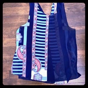 BAR 111 trendy tank top sheer boho
